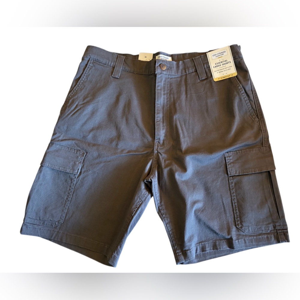 Levi's Men's Dark Charcoal Cargo Shorts